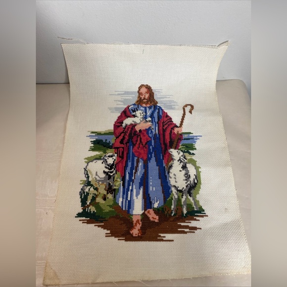 Bucilla Other - Bucilla Counted Cross Stitch Kit #49668, titled "Good Shepherd Readymade